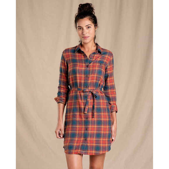 Toad&Co Dresses & Skirts - Orange Plaid Toad&Co Dress Short, XL